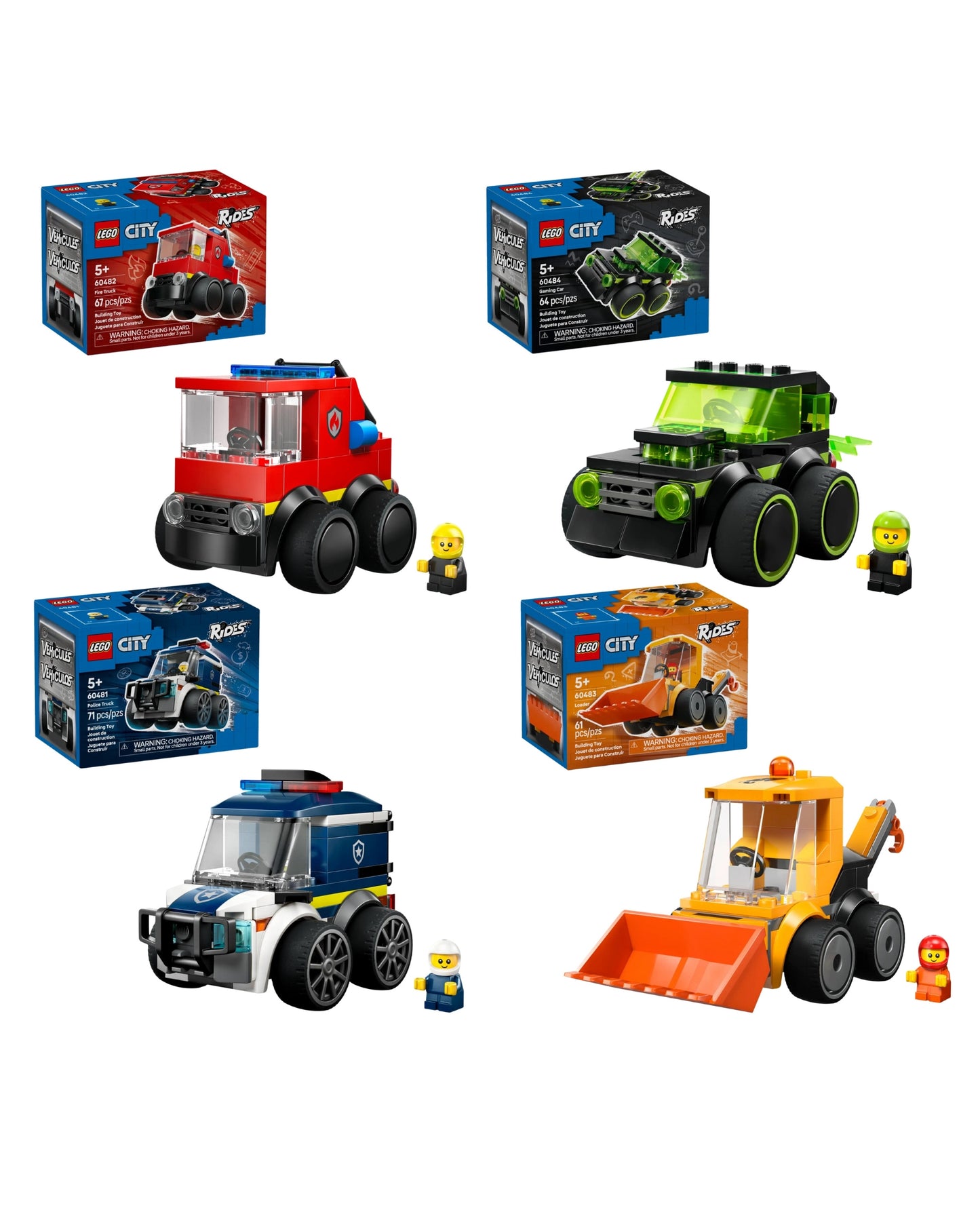 LEGO City – Zestaw 4w1 | 4x Zestaw City | Pakiet Klocków LEGO